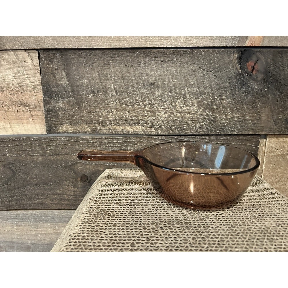 Vintage‎ Amber Corningware Visionware Saucepans .5L